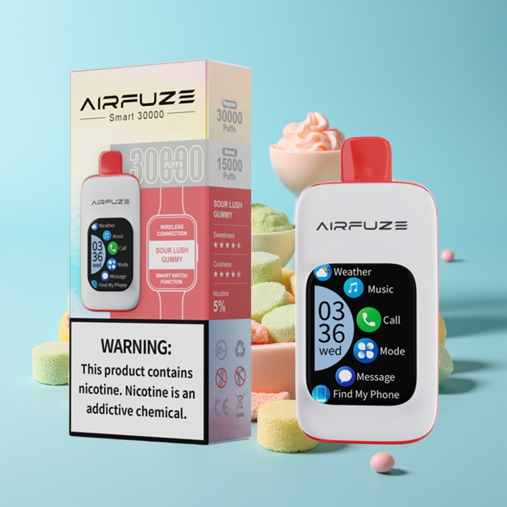 AirFuze Smart 30000パフス ディスポーザブル ベイプ サワーラッシュグミ 2.01