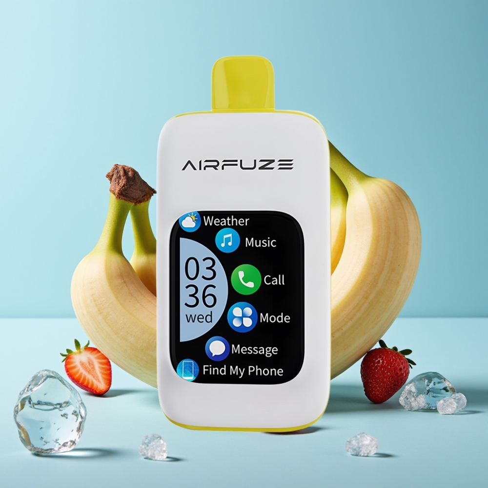 AirFuze Smart 30000パフ ディスポーザブル ストロベリーバナナ 900mAh