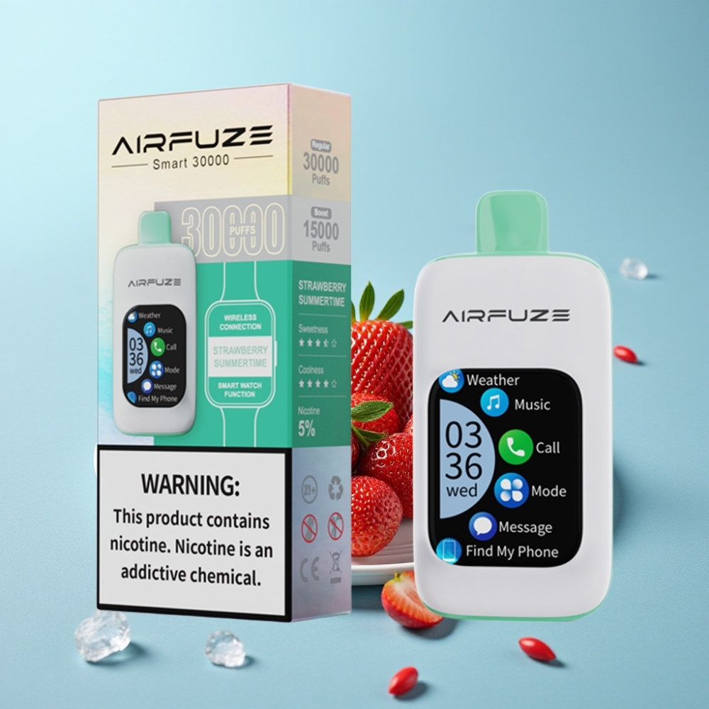 AirFuze Smart 30000パフ ディスポーザブル ストロベリーサマータイム 900mAh
