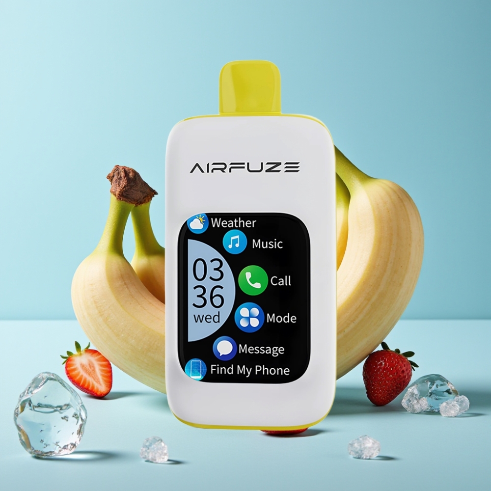 AirFuze Smart Pro 40000 Puffs イチゴバナナ 900mAh 充電式